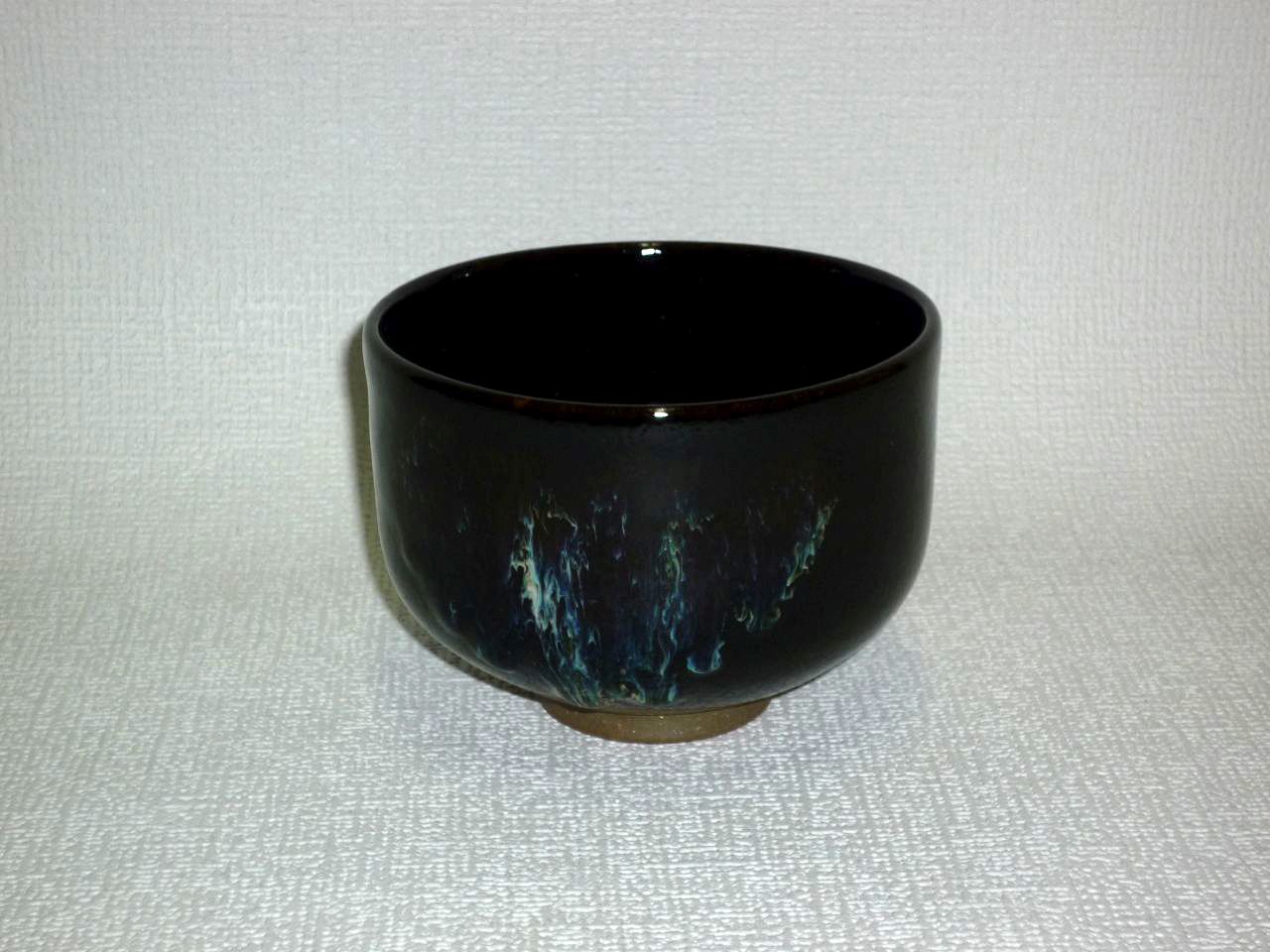 時代黒釉の蓋茶碗 直径8cm e208 h4-0530①タニコ 美術品・アンティーク 